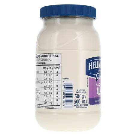 MAIONESE HELLMANNS SABORES AIOLI 500G 360-29