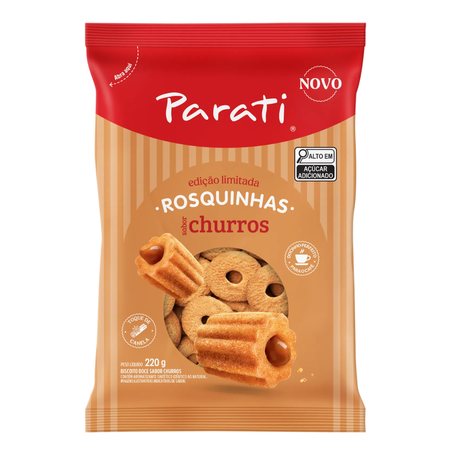 BISCOITO PARATI 220G ROSCA CHURROS