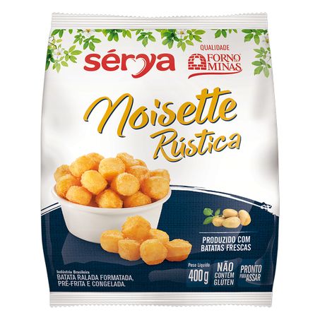 BATATA PRÉ-FRITA NOISETTE RÚSTICA CONGELADA SÉRYA