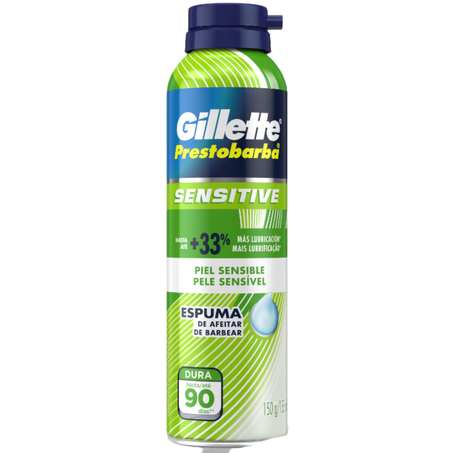 Espuma barbear gillette sensivel 150g