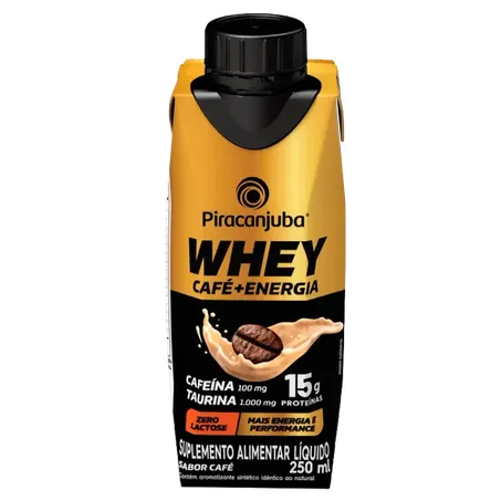 Beb whey piracanjuba cafe+energia z/lac 250ml
