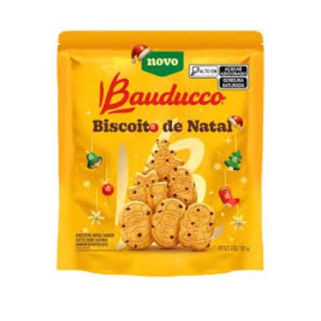 Biscoito Doce de Natal Bauducco Leite Pacote 110gr
