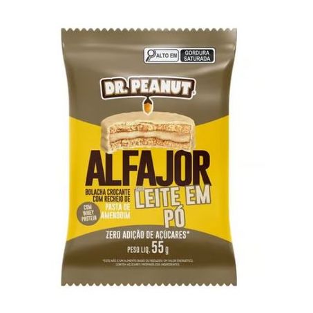 ALFAJOR DR PEANUT 55G LEITE PO 