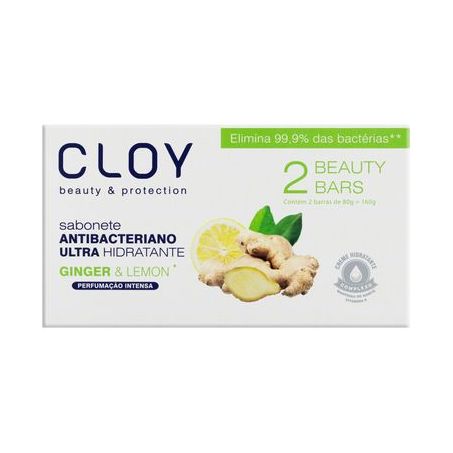 Sabonete antibac lemon cloy c/2 de 80g