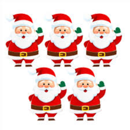 Mini carinha natal papai noel piffer 5un