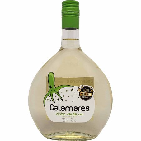 VINHO VERDE BRANCO CALAMARES 750ML