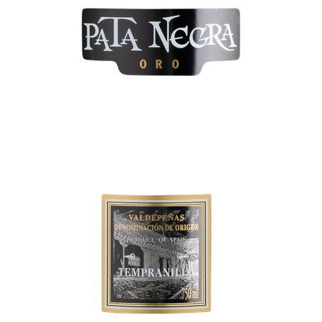 Vinho Espanhol Tinto Seco Oro Pata Negra Tempranillo Valdepeñas Garrafa 750ml 360-2