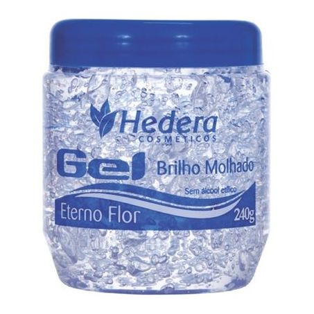 Fixador cabelo hedera 240g brilho molhado floral gel