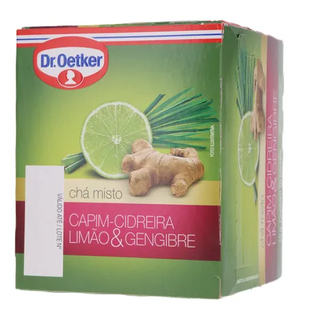 Chá Dr Oetker Cidreira e Limão/Gengibre C/10 Sachês 360-11
