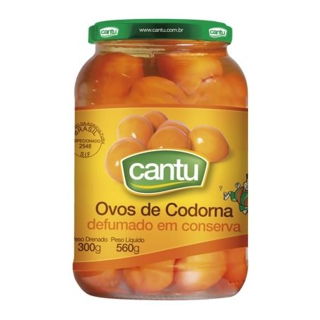 Ovos Codorna Conserva Cantu 300g Defumado