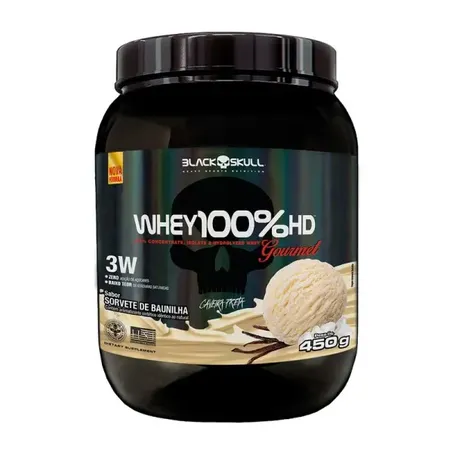 Whey 100 Hd Gourmet 450g Sorvete Baunilha