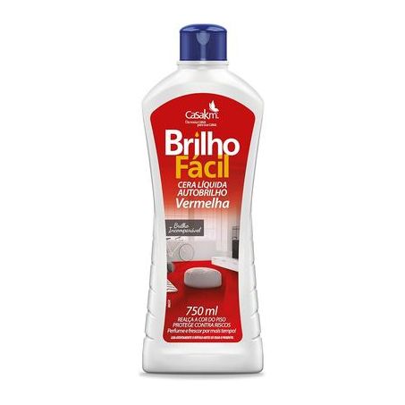 Cera brilho fácil perfume vermelho 750ml