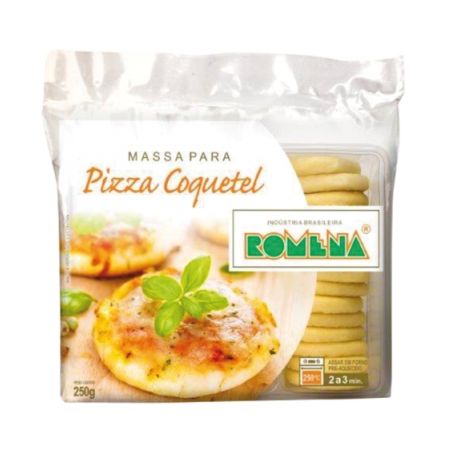 MASSA PIZZA ROMENA MINI COQUETEL 250G
