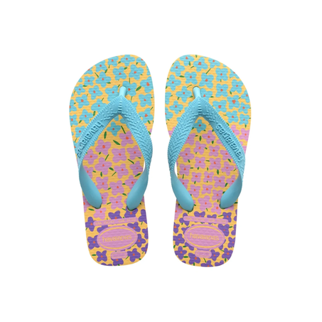 CHINELO HAVAIANAS INFANTIL FLORES CAJA/AZUL TRADIC 27/28