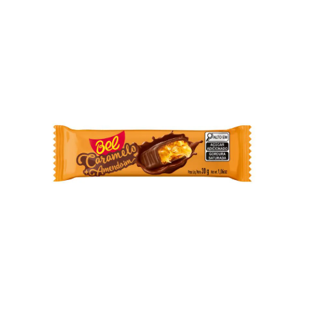 CHOC.BEL 30G CARAMELO/AMENDOIM