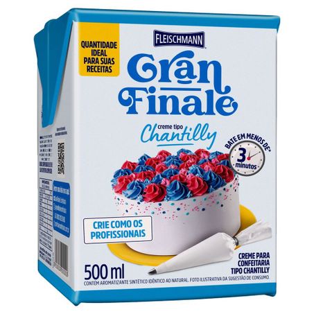 Creme chantilly grand finale fleischmann 500ml