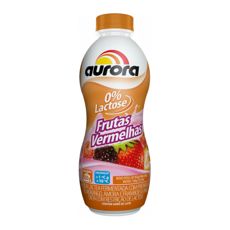 BEBIDA LÁCTEA FRUTAS VERMELHAS ZERO LACTOSE AURORA
