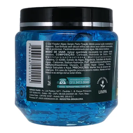 Gel fixador sergio paris azul perf.med 240g 360-23