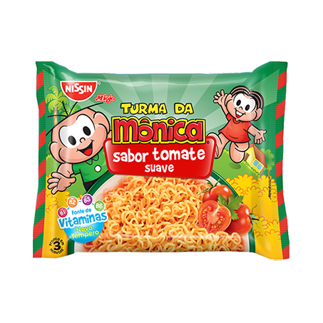 Macarrão Instantâneo Nissin Turma Da Mônica Tomate Suave 85G