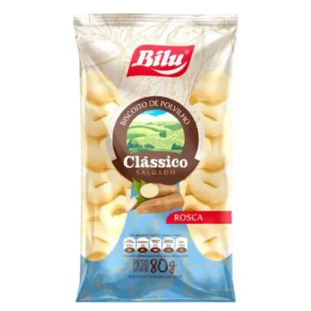 BISCOITO DE POLVILHO BILU CLÁSSICO 80G