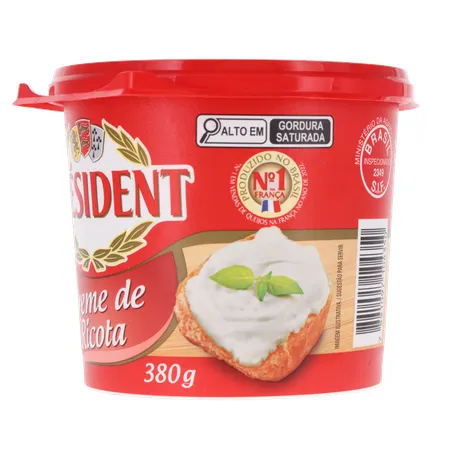 Creme de Queijo Ricota Président 380g 360-4