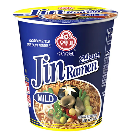 MACARRÃO INSTANTANEO JIN MILD OTTOGI COPO 65G