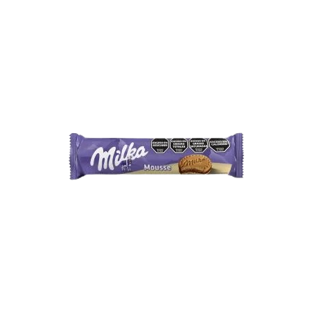Biscoito milka 124g mousse baunilha