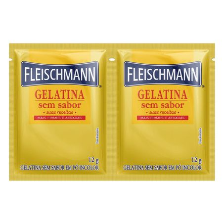 Gelatina Fleischann Gran Finale Incolor Sem Sabor Sachê 24g 
 
