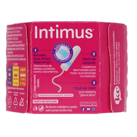 Absorvente Interno Intimus Mini C/ 8UN 360-2