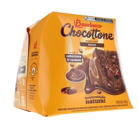 Panettone Bauducco Mousse de Chocolate Caixa 450gr 360-33