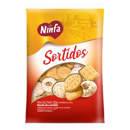 Biscoito ninfa sortidos 720g