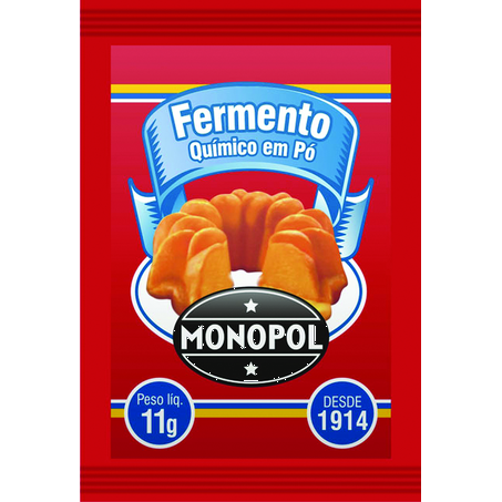 Fermento em pó químico monopol 11g