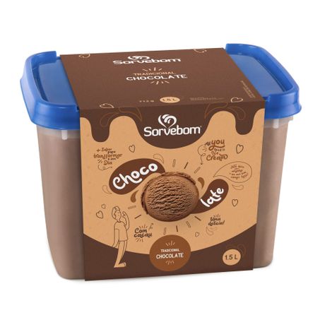 Sorvete sorvebom chocolate 1.5l