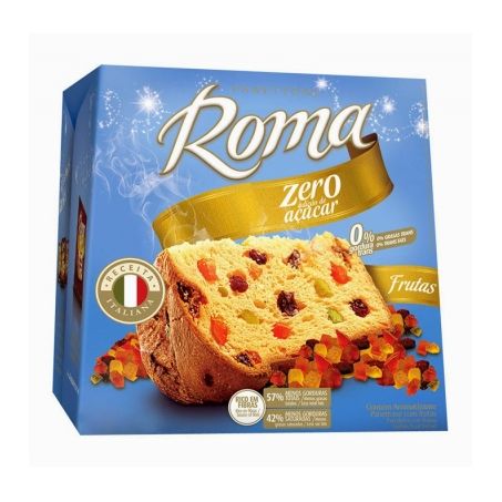 Panettone Romã Zero Açucar com Frutas Caixa 400G