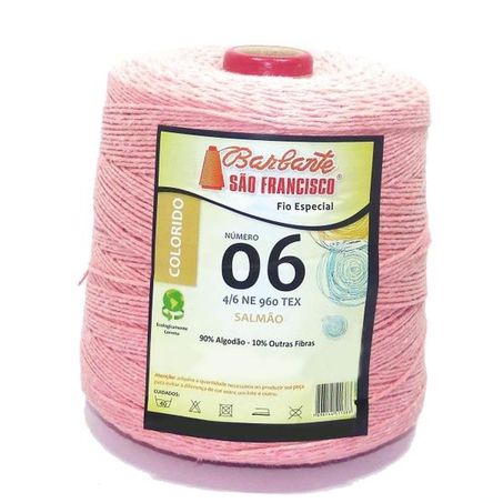 	 BARBANTE SAO FRANCISCO COLOR SALMAO N6 705M