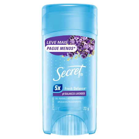 Desodorante Antitranspirante em Gel Secret Lavender 73G Leve Mais Pague Menos