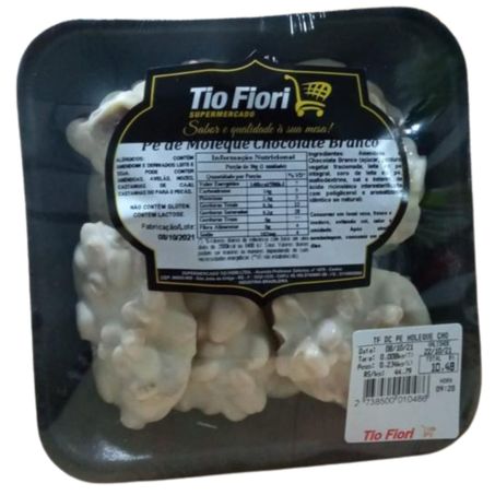 Tf dc pe moleque choc branco ao kg