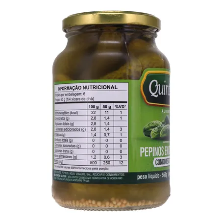 Pepino em Conserva Quintães Vidro 300G 360-29