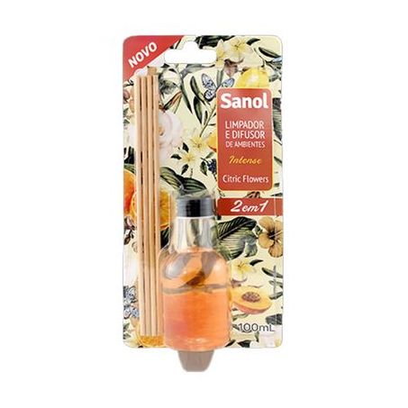 LIMP E DIFUSOR DE AMBIENTES 2EM1 100ML FLORES CITRICAS
