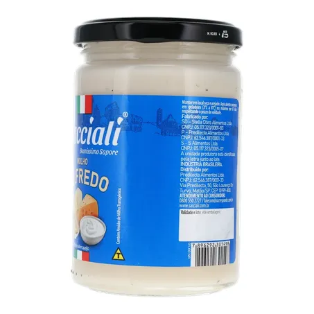 MOLHO PRONTO SACCIALI ALFREDO VIDRO 320G 360-6