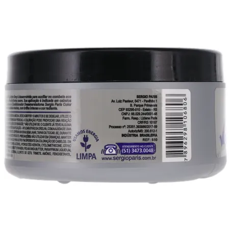 MÁSCARA CAPILAR SERGIO PARIS DESAMARELADOR PRO ACTIVE POTE 250G 360-23