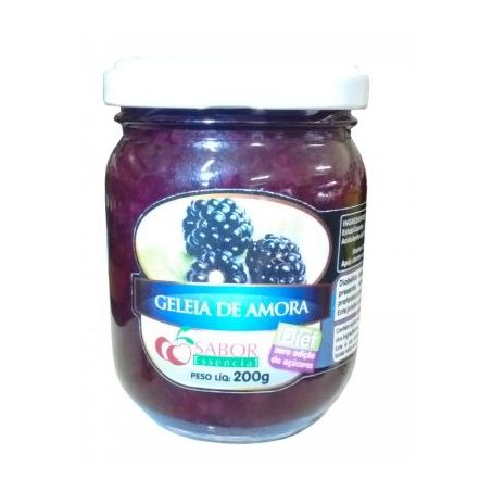 Geleia doce sabor 400g vidro amora preta