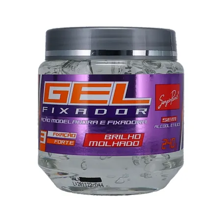 Gel fixador sergio paris brilho m.forte 240g 360-1