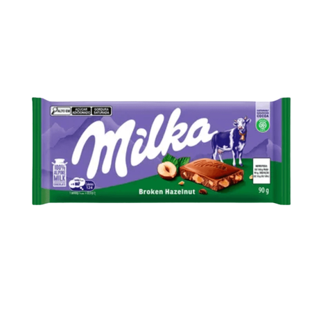 Chocolate barra milka 90g avelã