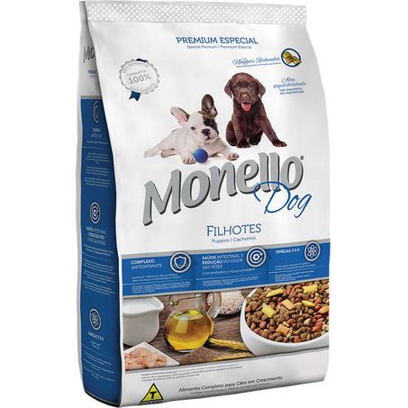Racao caes monello filhotes frango 1kg