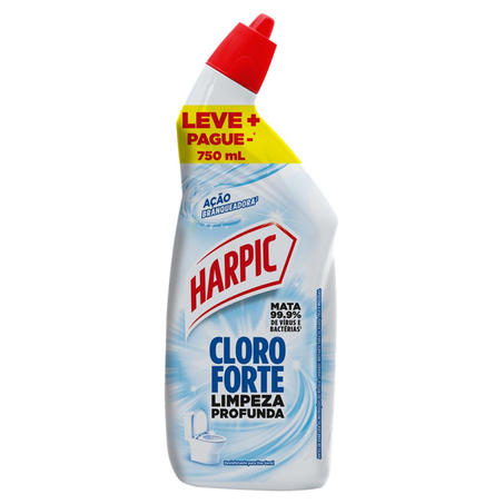 Desinfetante Harpic 750ml - Cloro Forte - Limpeza Profunda