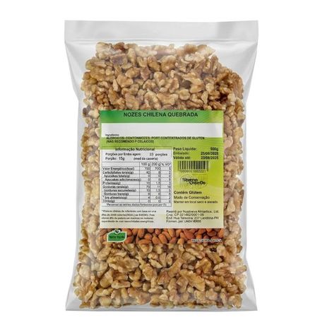 NOZES CHILENA QUEBRADA 500G