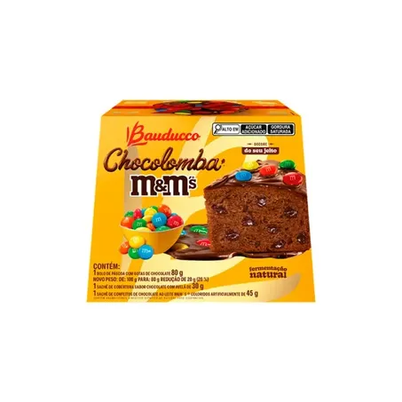 Mini Chocolomba Bauducco M&M's 80g