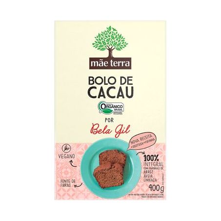Mistura Para Bolo Orgânico Mãe Terra Por Bela Gil Cacau Orgânico 400G