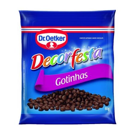 Confeito dr oetker choc gotinhas 80g